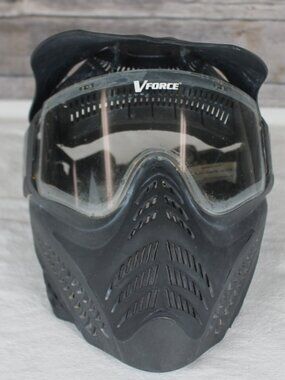 V Force Grill Paintball Mask Face Mask Black Eye Mask Adjustable Straps -preowne